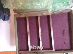 WWII US ARMY AIR FORCES Camera Gun Sight Aiming Point Storage Case With Lenses +