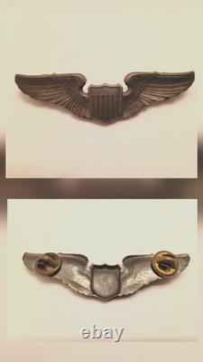WWII US ARMY AIR FORCES PILOT WINGS FOX Hallmark 3 Clutchback