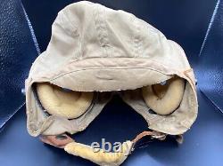 WWII US ARMY AIR FORCE AN-H-15 Bradley-Goodrich Aviator summer helmet