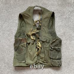 WWII US ARMY AIR FORCE EMERGENCY SUSTENANCE VEST C-1 With HOLSTER MILITARY 40s
