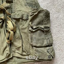 WWII US ARMY AIR FORCE EMERGENCY SUSTENANCE VEST C-1 With HOLSTER MILITARY 40s