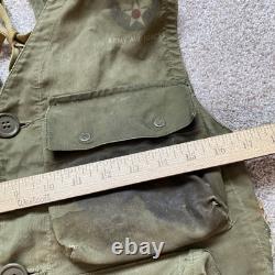 WWII US ARMY AIR FORCE EMERGENCY SUSTENANCE VEST C-1 With HOLSTER MILITARY 40s