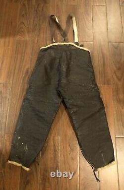 WWII US ARMY AIR FORCE FLIGHT PANTS SHEEPSKIN Leather Shearling Bomber Trousers