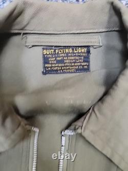 WWII US ARMY AIR FORCE USAAF TYPE L-1 FLYING LIGHT GABARDINE FLIGHT SUIT Medium