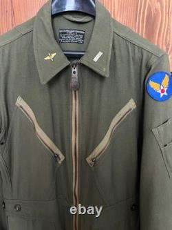 WWII US ARMY AIR FORCE USAAF TYPE L-1 FLYING LIGHT GABARDINE FLIGHT SUIT Small R