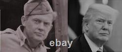 WWII US ARMY Air Forces Airplane Pilot PRESIDENT DONALD TRUMP Doppelganger Photo