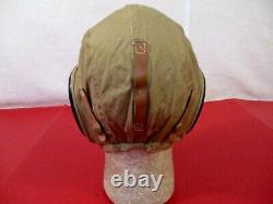 WWII US Air Force AAF Type AN-H-15 Summer Flying Helmet Large RARE XLNT 3