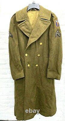 WWII US Army 4th Air Force Enlisted Trench Coat