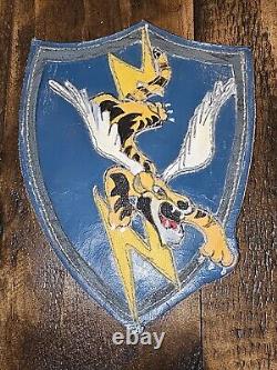 WWII US Army AAC Air Corps 23rd TFS Flying Tigers Leather Jacket Patch L@@K