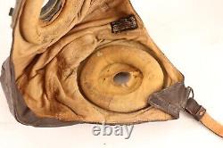 WWII US Army Air Corp A11 Flight Helmet Size M Soft Leather