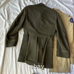 WWII US Army Air Corp Named Pilot Uniform Group 3 Sterling Wings Bullion Patches