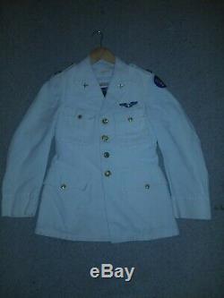 WWII US Army Air Corp Officer's White Dress Jacket Capt size 37
