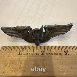 WWII US Army Air Corp Sterling Aerial Gunner Wings 3 Inch