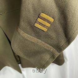 WWII US Army Air Corp Uniform Hart Schaffner Marx Tailored Bullion Patch