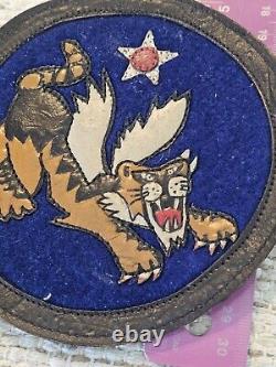 WWII US Army Air Corps 23rd Fighter Group Chinese Made 5 Leather Patch L@@K