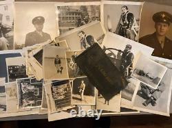 WWII US Army Air Corps 36th Photo Recon Squadron Photos and Log Book Lot