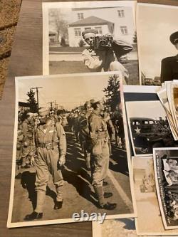 WWII US Army Air Corps 36th Photo Recon Squadron Photos and Log Book Lot
