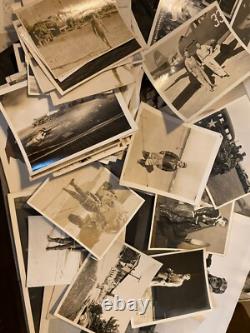 WWII US Army Air Corps 36th Photo Recon Squadron Photos and Log Book Lot