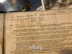 WWII US Army Air Corps 36th Photo Recon Squadron Photos and Log Book Lot