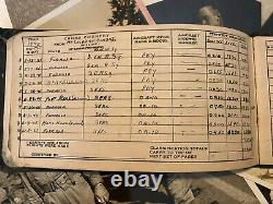 WWII US Army Air Corps 36th Photo Recon Squadron Photos and Log Book Lot