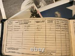 WWII US Army Air Corps 36th Photo Recon Squadron Photos and Log Book Lot