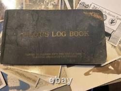 WWII US Army Air Corps 36th Photo Recon Squadron Photos and Log Book Lot