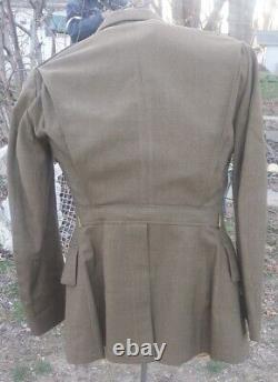 WWII US Army Air Corps 4 Pocket Jacket Size 36l Boullion Bullion Patch Laundry #