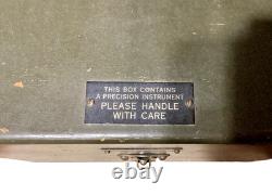 WWII US Army Air Corps A-7 Aircraft Octant Sextant Bendix Aviation withCase
