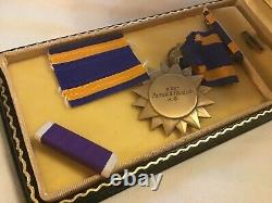WWII US Army Air Corps Air Medal Named KIA Group TSGT B-24 Too Tired