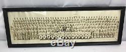 WWII US Army Air Corps Aviation Cadets Pilot School Framed Panoramic Photo