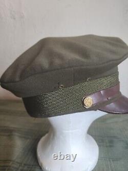 WWII US Army Air Corps Cadet Crusher Visor Cap Hat