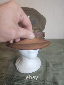 WWII US Army Air Corps Cadet Crusher Visor Cap Hat