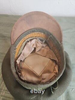 WWII US Army Air Corps Cadet Crusher Visor Cap Hat