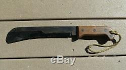 WWII US Army Air Corps Case XX Survival Machete Military Knife With Blade Guard