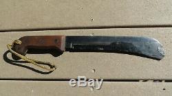 WWII US Army Air Corps Case XX Survival Machete Military Knife With Blade Guard