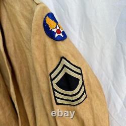 WWII US Army Air Corps Custom Overcoat Fashion Seal Uniforms
