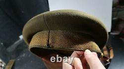 WWII US Army Air Corps Force Officer Crusher Hat Visor by Knox