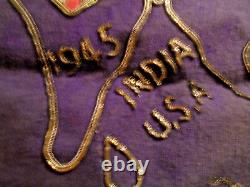 WWII US Army Air Corps Hump Pilot Souvenir Pillow Cover from Burma C-1