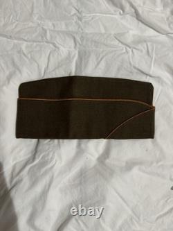 WWII US Army Air Corps Ike Uniform Cap Wool 9th Division Patch Australian Sz 38S