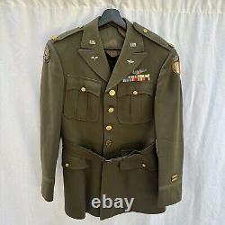 WWII US Army Air Corps Named Officer Uniform Bullion 10th AAC CBI Patches