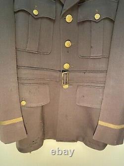 WWII US Army Air Corps Officer Jacket with Bullion Embroidered patch VERY RARE