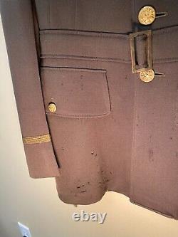 WWII US Army Air Corps Officer Jacket with Bullion Embroidered patch VERY RARE
