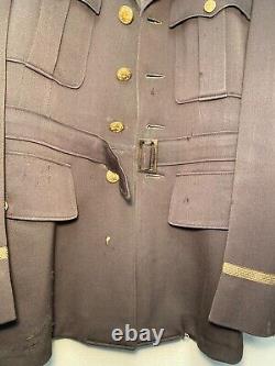 WWII US Army Air Corps Officer Jacket with Bullion Embroidered patch VERY RARE