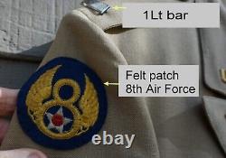 WWII US Army Air Corps Officer Navigator 8th Air Force jacket, as worn (rack B)