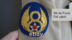WWII US Army Air Corps Officer Navigator 8th Air Force jacket, as worn (rack B)