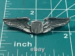 WWII US Army Air Corps Pilot Wings 2 Mini Wings Pinback Blackinton