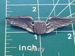 WWII US Army Air Corps Pilot Wings 2 Mini Wings Pinback Blackinton