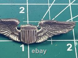 WWII US Army Air Corps Pilot Wings 2 Mini Wings Pinback Blackinton