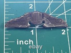 WWII US Army Air Corps Pilot Wings 2 Mini Wings Pinback Blackinton