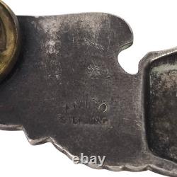 WWII US Army Air Corps Pilot Wings AMICO Sterling Silver 3 VintageAviator Badge